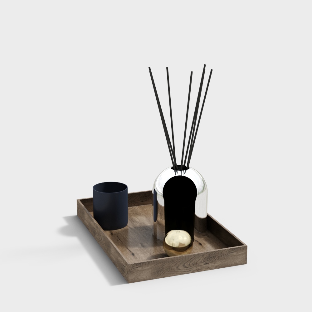 Elegant Aromatherapy Bottle 3D Model – Streamlined Design