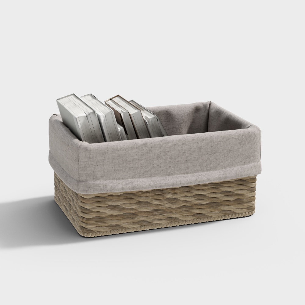 北歐兒童床收納籃收納箱-8