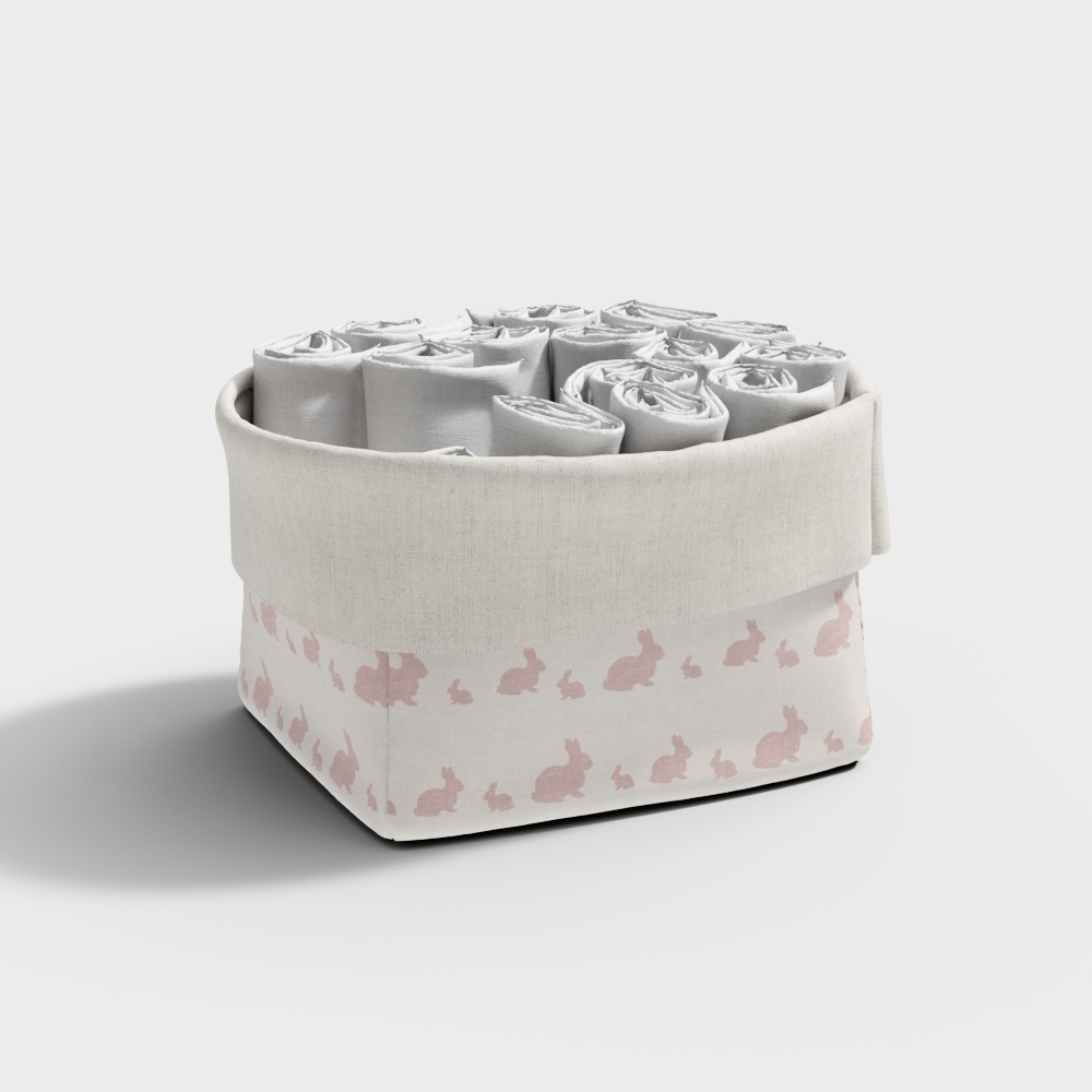 노르딕 키즈 침대 수납 바구니 수납 케이스-15