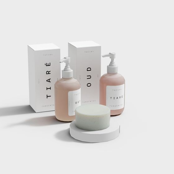 Tiaré Soap Set 3D model