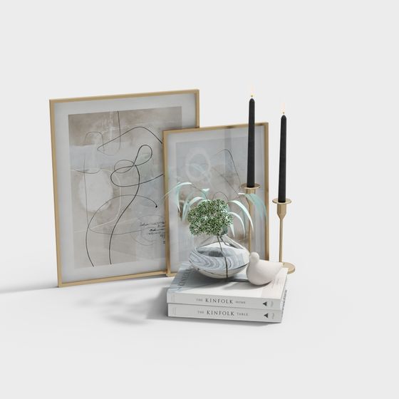 Minimalist Decor 3D Model for Creative Projects