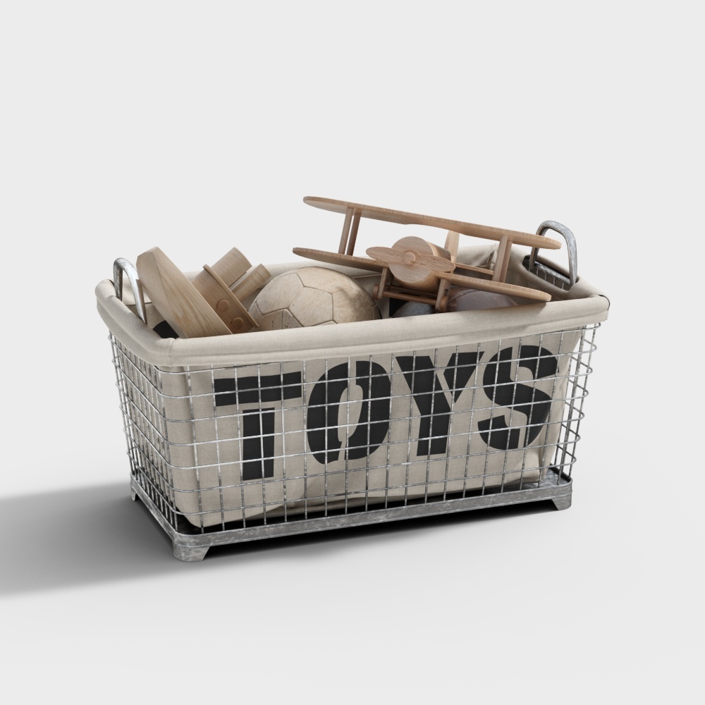 노르딕 어린이 침대 수납 바구니 수납 케이스-2