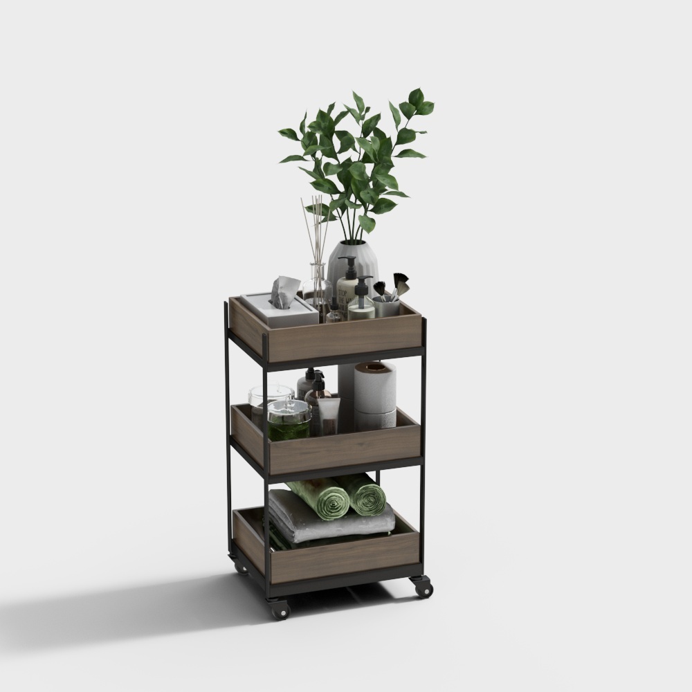 Combinaison de produits de nettoyage pour cosmétiques - Rangement étagère 2