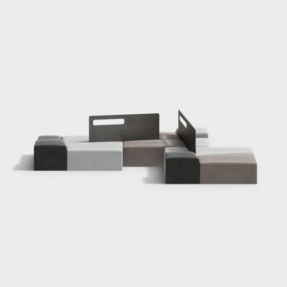 Urban Comfort Sofa 3D model for Modern Spaces