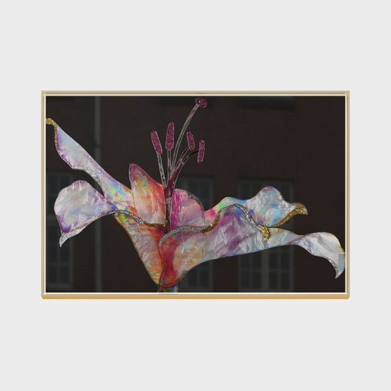 Iridescent Lily 3D model for Creative Projects