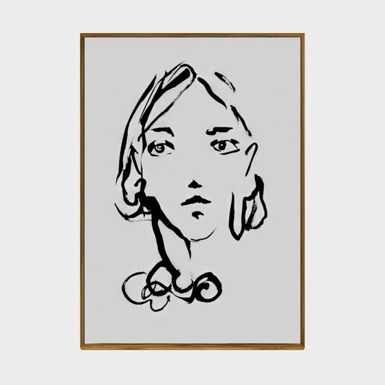 Abstract Portrait 3D Model in Low Poly Style