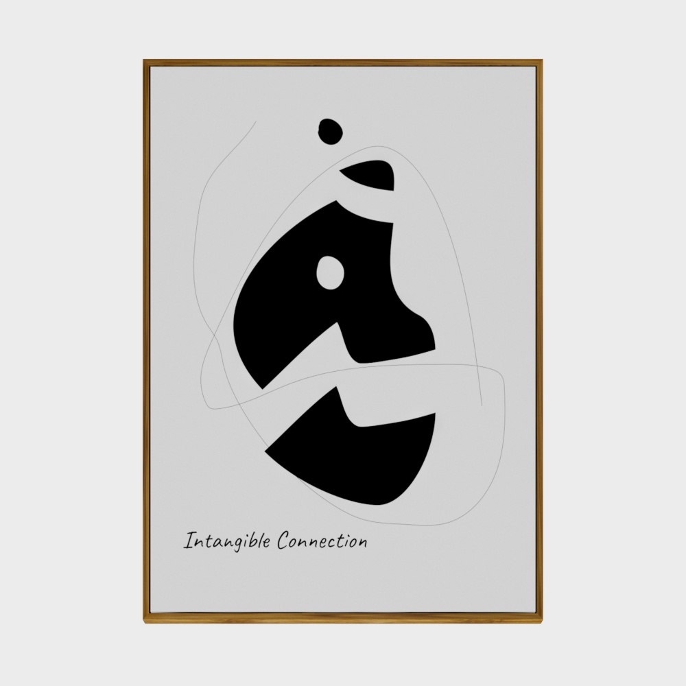 Inco - Light Luxury - Living Room Sofa Decoration Painting Abstract Metaphysics Combination Five-In-Picture Modern Simple Background Wall Hanging Painting 3304-1287-F