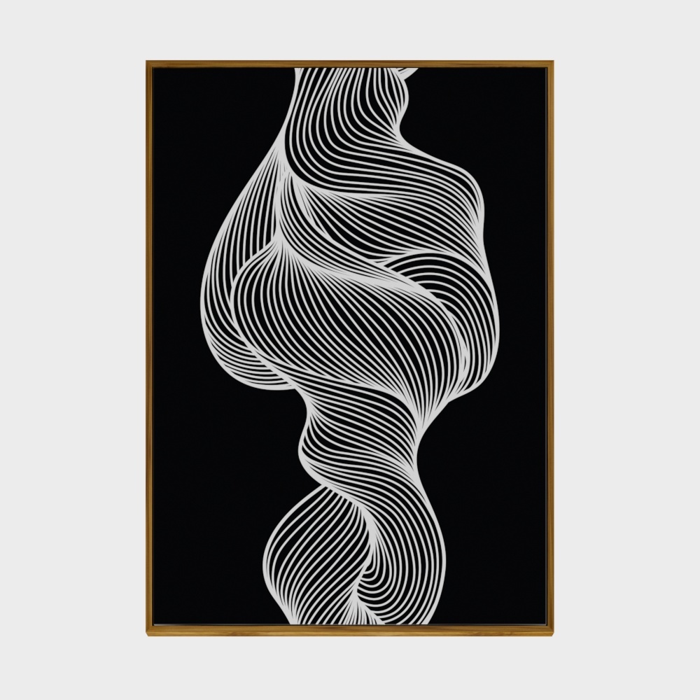 Inco - Light Luxury - Living Room Sofa Decoration Painting Abstract Metaphysics Combination Five-In-Picture Modern Minimalist Background Wall Hanging Painting 3304-1287-H