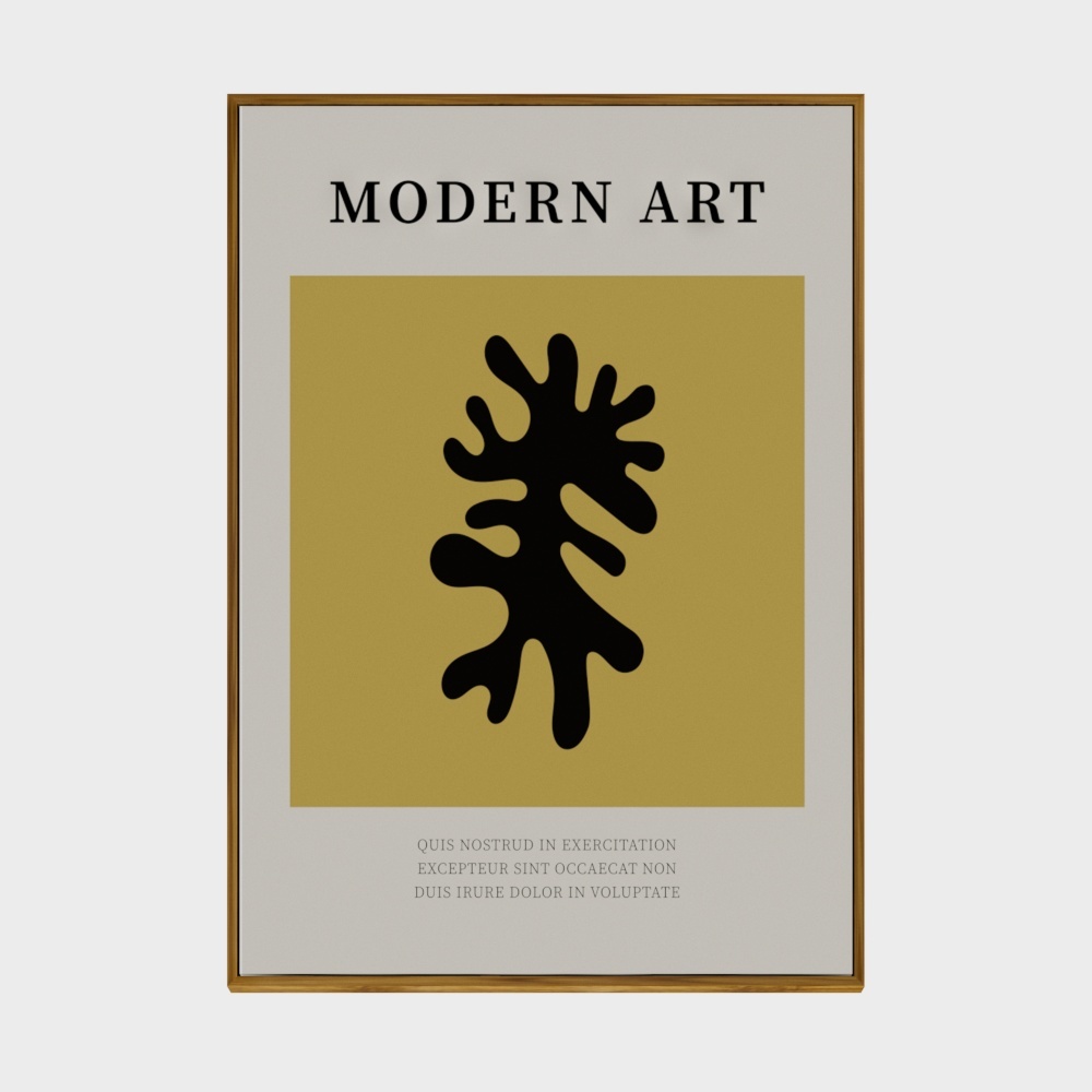 Inco - Light Luxury - Living Room Sofa Decoration Painting Abstract Metaphysics Combination Five-Together Painting Modern Minimalist Background Wall Hanging Painting 3304-1287-N