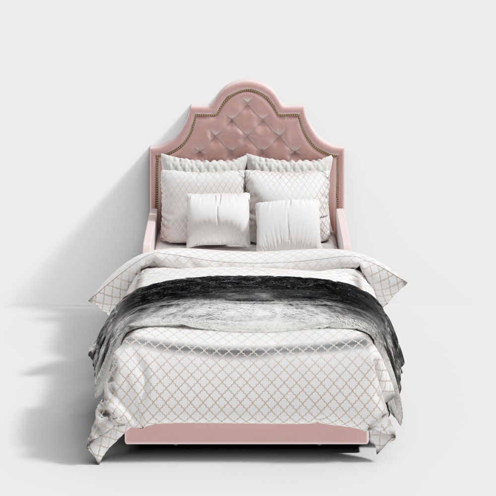 Простая европейская детская кровать