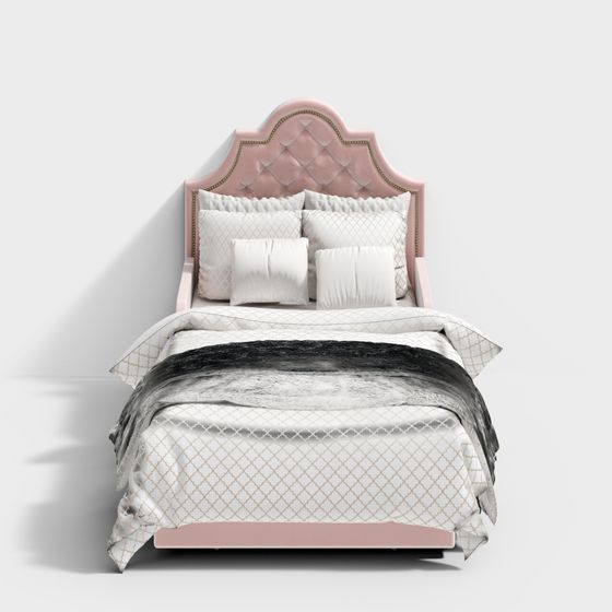 Простая европейская детская кровать