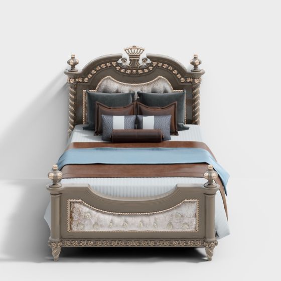Royal Elegance 3D model Bed