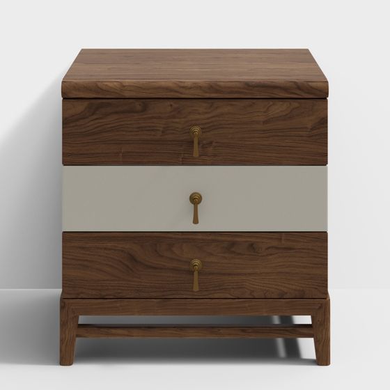 Stylish 3D Nightstand Model for Contemporary Homes