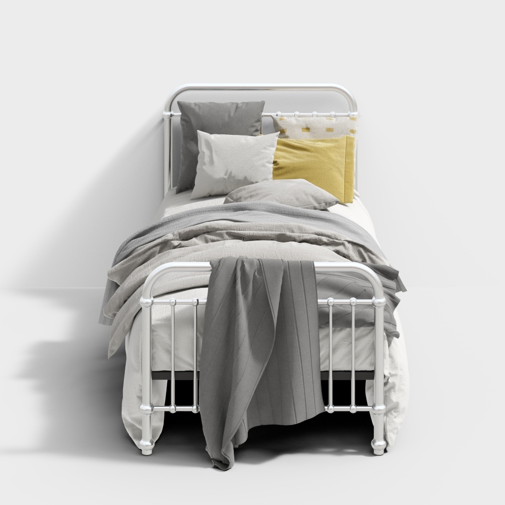 モダンなシングルベッド