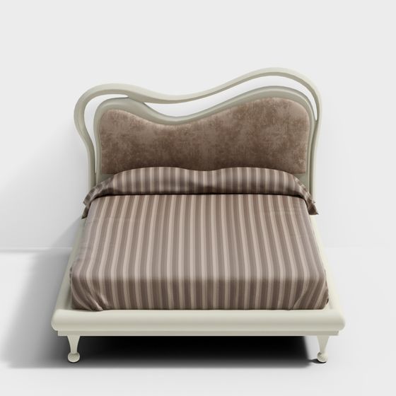 Elegant Modern 3D Bed Model