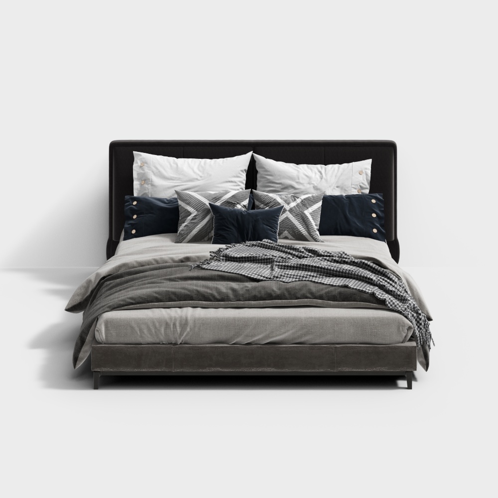 Modern Minimalist Bedroom - Double Bed