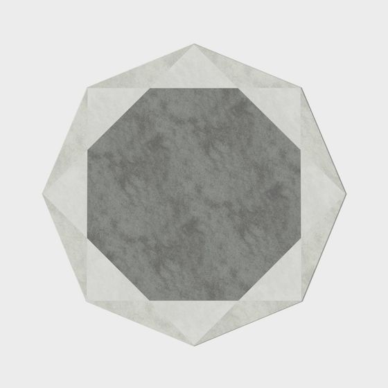 Stylish Octagonal Concrete Floor 3D model for Creative Projects