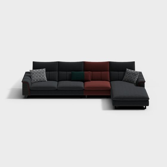 Urban Comfort Sofa 3D model