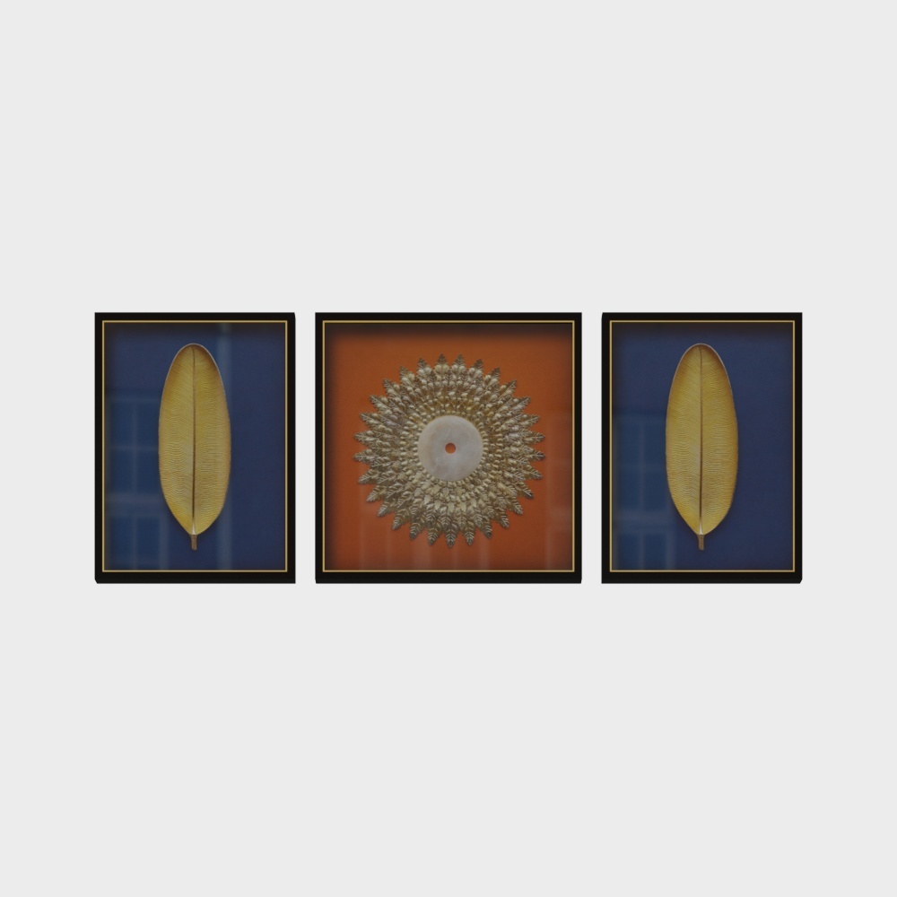 Jane - Physical Painting - Living Room Decorative Painting - Home Big Business - Blue-2