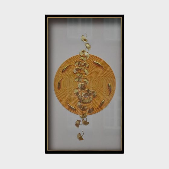 Autumn Leaf Disk 3D model