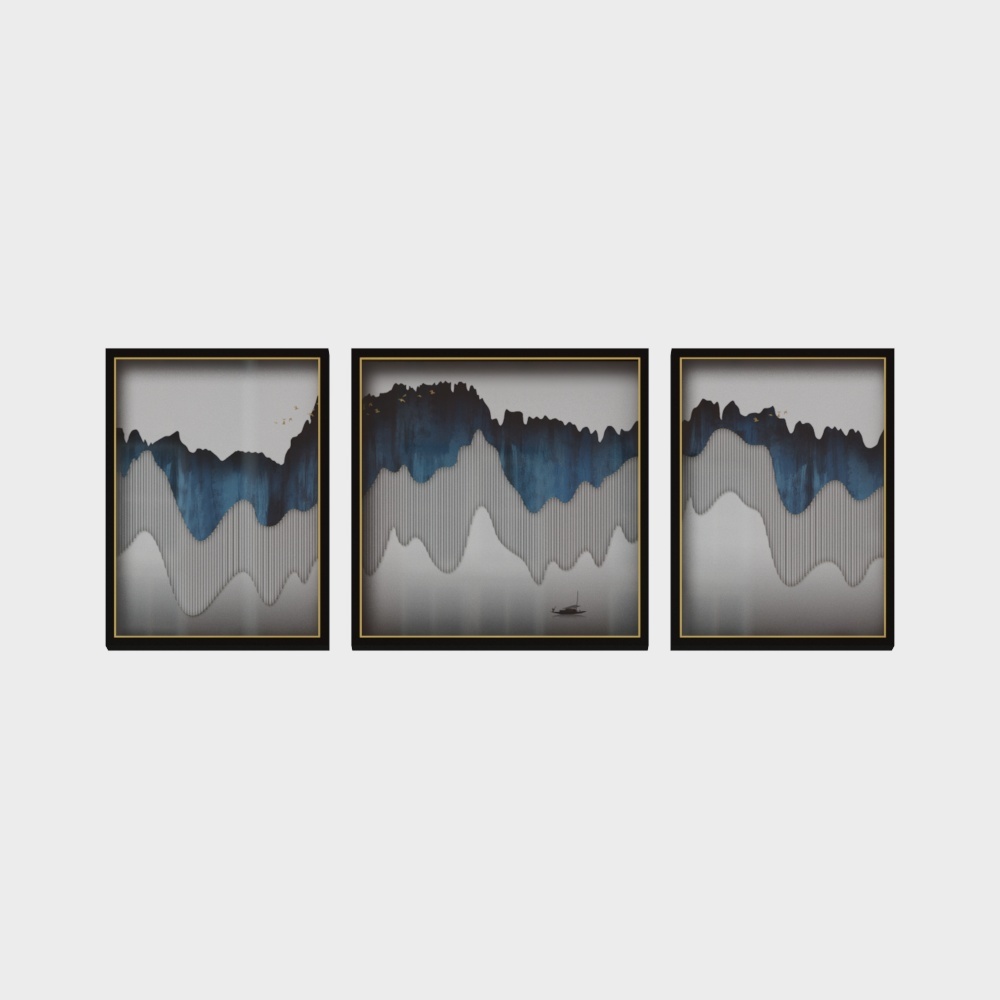 Jane - physical decoration painting - living room decoration painting - landscape shadow