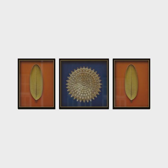 Golden Light Triptych 3D model