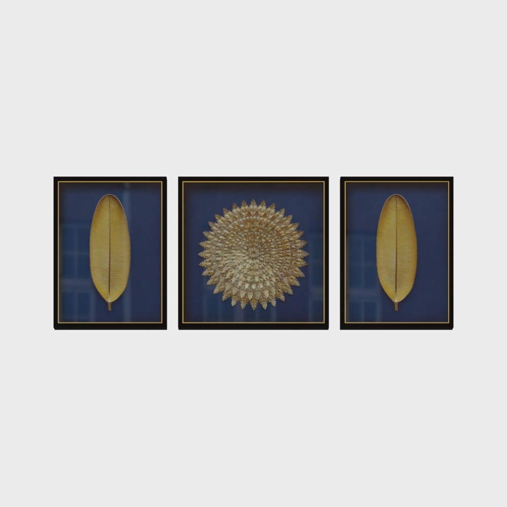 Jane - physical decoration painting - living room decoration painting - home big business - blue