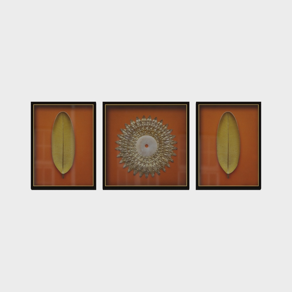 Jane on - physical decoration painting - living room decoration painting - home big business - orange