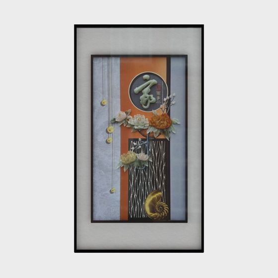 珍妮 - 新中式玉雕 - 玄關裝飾畫 - 家