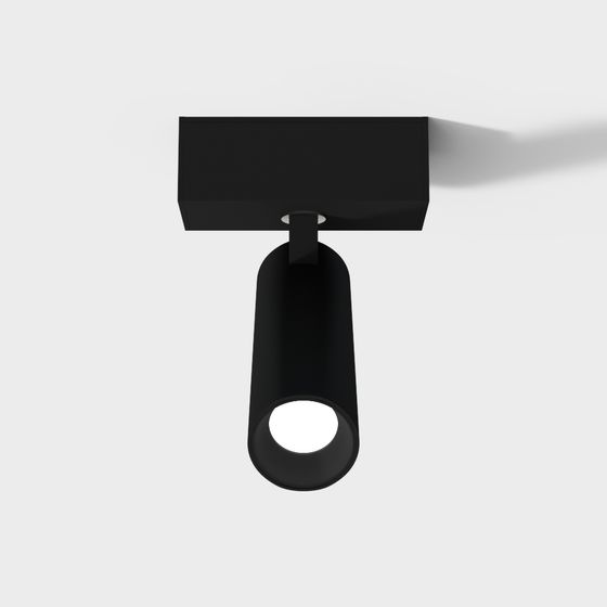 Sleek Track Light 3D model for Modern Interiors