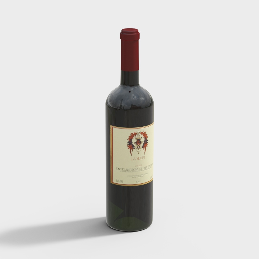 84 botella de vino tinto oscilante-OB