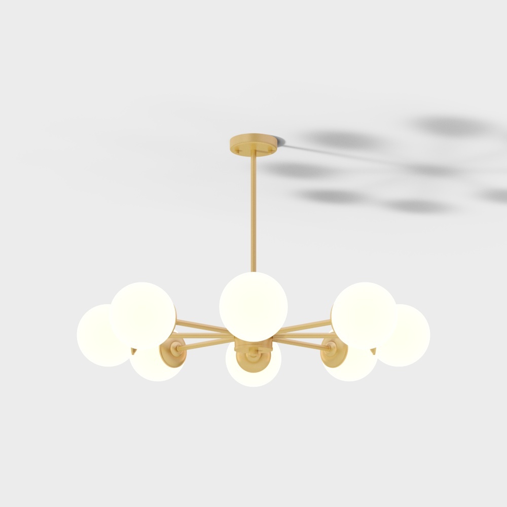 Rex Lighting Lámpara molecular de estilo nórdico - 8 cabezas