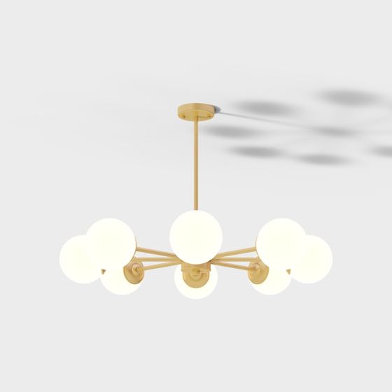 Rex Lighting Lámpara molecular de estilo nórdico - 8 cabezas