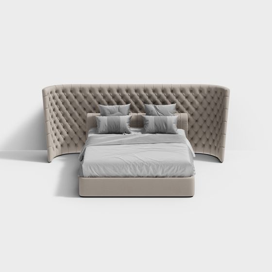 Curve Comfort Bed 3D Model