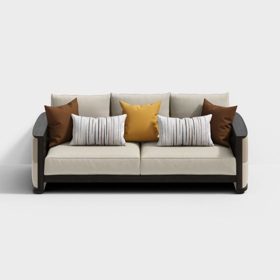 Huasongju - Walnut Modern Minimalist Series - 13101-B ba người