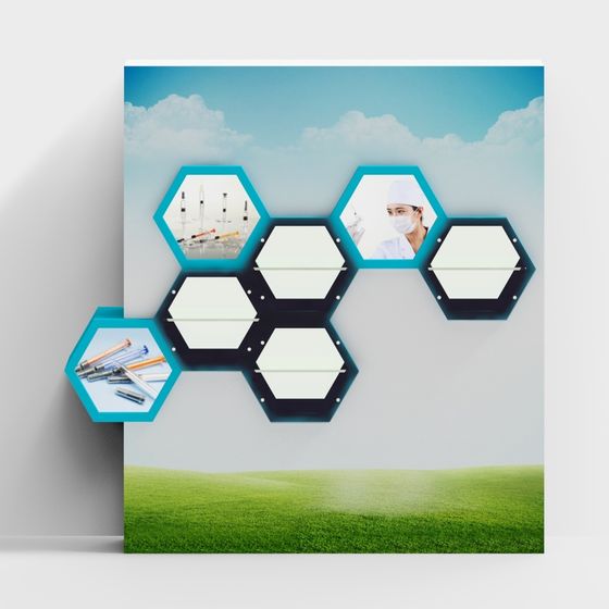 Honeycomb Future Wall 3D Model