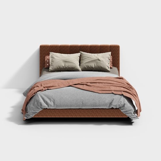 Cozy Retreat 3D model Bed