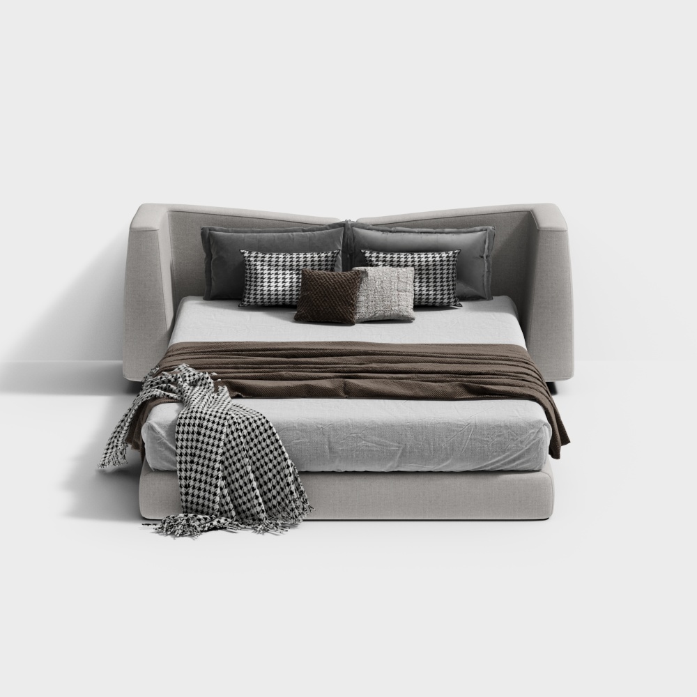 Modern Minimalist Bedroom Double Bed