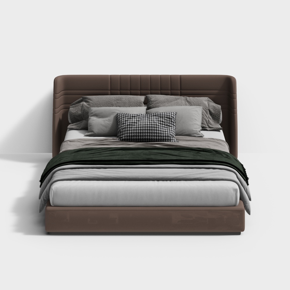 Modern Fabric Double Bed