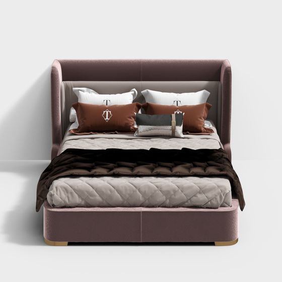 Luxury Bed 3D model for Elegant Interiors