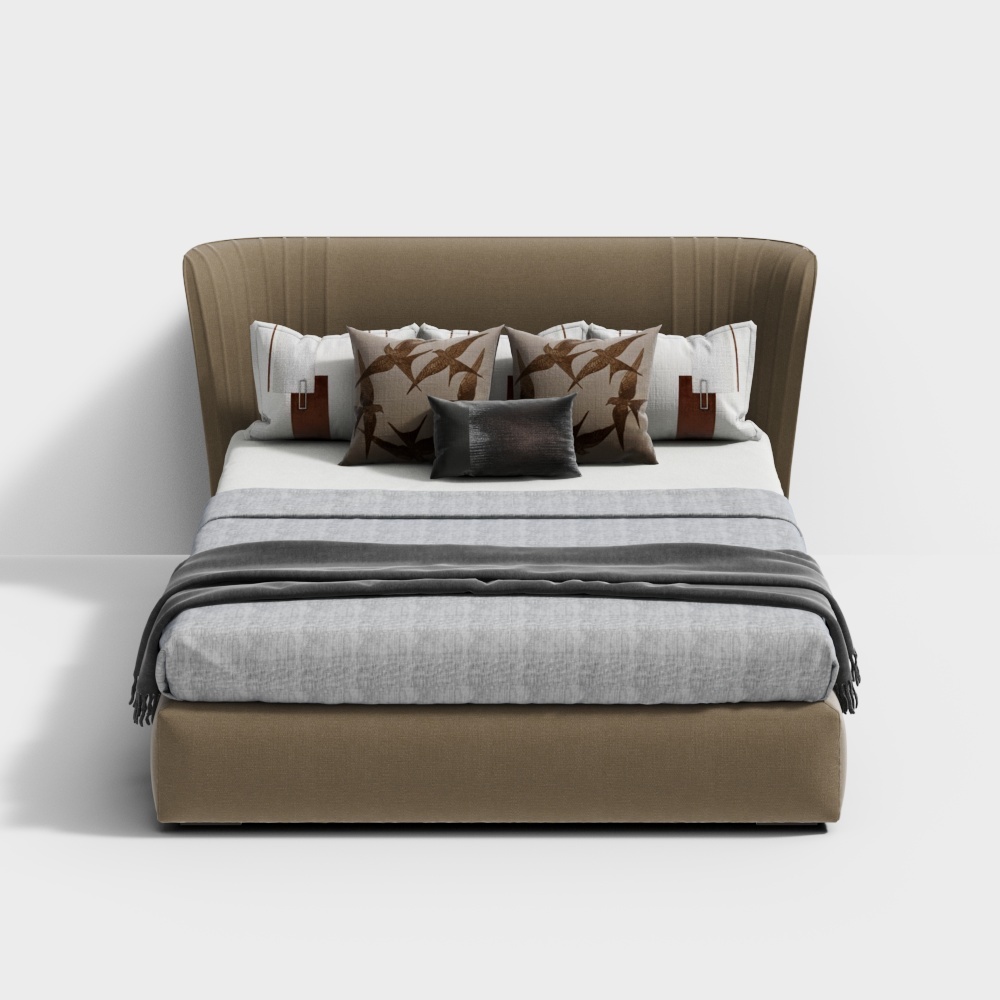 Modern Affordable Luxury Bedroom Double Bed