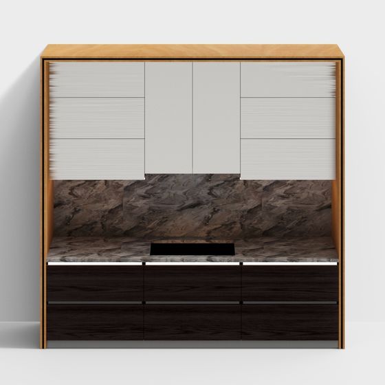 Urban Minimalist Storage Cabinet 3D model