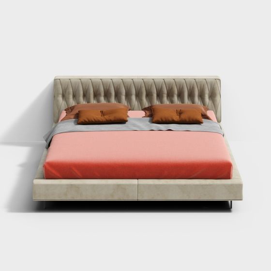 Italienisches Gammarr modernes Doppelbett