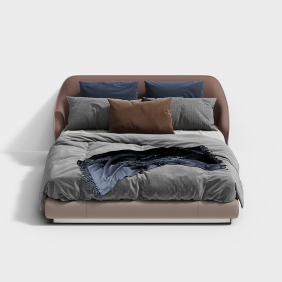 Phòng ngủ giường đôi hiện đại