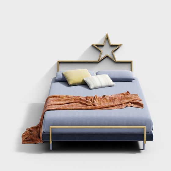 Cozy Star Bed 3D model