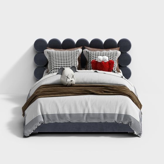 Children's Room Double Bed 3D Model