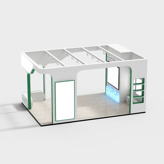 Chic Green and Black 3D Model