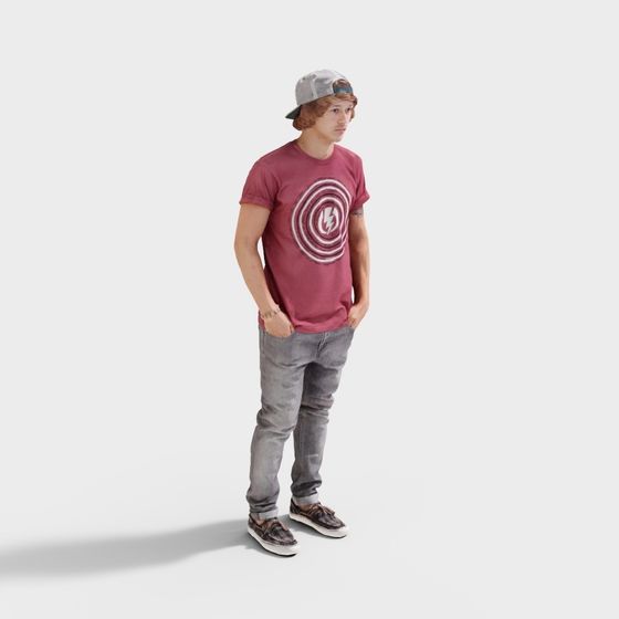 Urban Explorer Low-Poly 3D Model