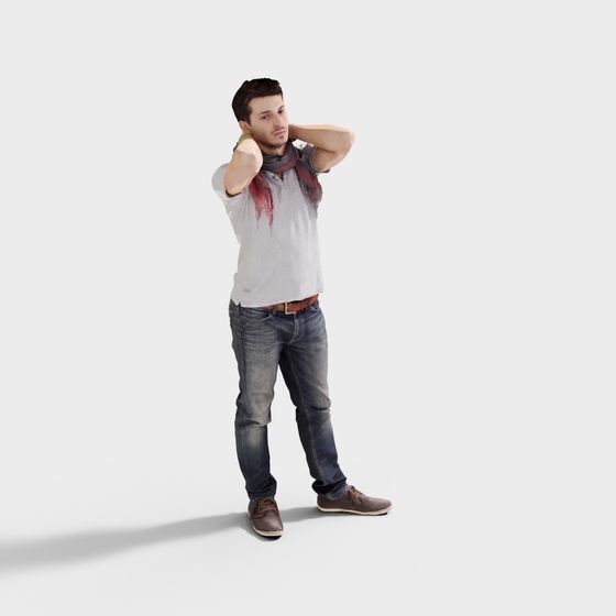 Modern Urban Character 3D Model for Creative Projects