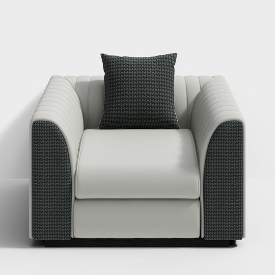 Elegant Low-Poly Sofa 3D Model for Modern Interiors